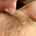 I love licking her hairy pussy ;) 
Do you also have a nice hairy pussy ?