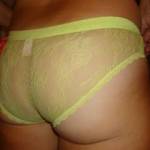 wifes sexy yellow pantied ass