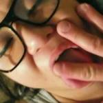 She loves to see a guy jerk off...who wants to cum on that face?