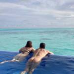 Would be great to have another couple here in the pool in Maldives