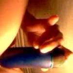 Dildoing her pussy