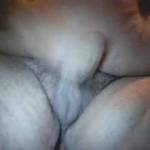 Very fat guy jacking off, with big cum shot...