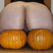 What would you rather eat this Halloween? Pumpkin or butt?