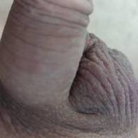 View of my small dick all shriveled up first thing this morning