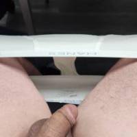 Smooth dick and balls in the conference room.