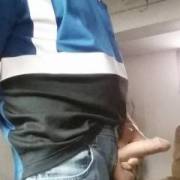 Dick in jeans