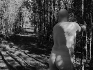This was on the trail.  I was totally nude and tied to a tree.  This was another 10 minutes of hoping no one came walking down the trail.  This was the second time I was tied up.  After I was set free, I dressed and we went to the next place.