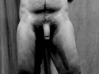 Black and white nude