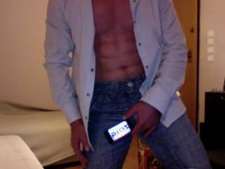 Very sexy picture and body.  I love a man who is dressed in jeans and a nice shirt, with the shirt open.  Leaves so much to the imagination.  Doo you like mature woman?

Mrs.K