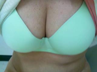 Recieved a request for a closer pic of my breasts to cum on. Hope this is close enough!