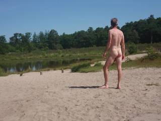 Just walking nude in my favorte spot in public park