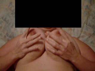 watching her big tits bounce while I plow her pussy with my cock.