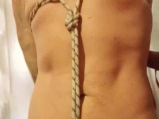 Her turn at some rope practice