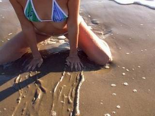 A lovely young lady I met at the beach.