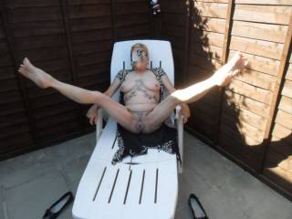 hi
me doing what hubby likes me doing laid back legs wide open for your pleasure,
comments please
mature couple