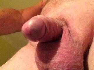 A friend wanted to see my soft cock with skin back and exposed head