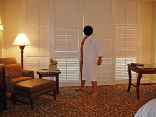 Weekend getaway at a luxury resort. Hubby patiently posing for some nude pics before I gave him a blowjob...and some pussy!