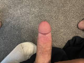 Hard cock deprived of pussy