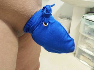 Thats a nice cock sock to keep that smooth shave cock warm or you could just put it in my hot mouth!