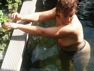 topless swim