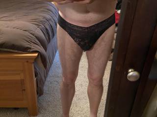 Wearing panties. Feels so good