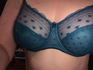 My new bra bought in Manchester. 
Love some to wank  their cum over it and go  at the moment