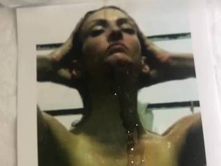 Another massive facial cumshot! Huge load blasted all over her pretty face and pillow. Who’s wants my massive load?