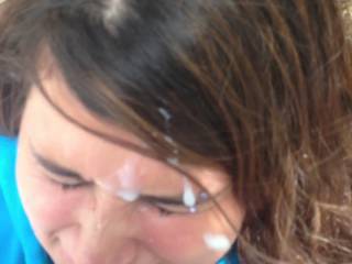 got a girl i know to let me cum on her face in an orchard