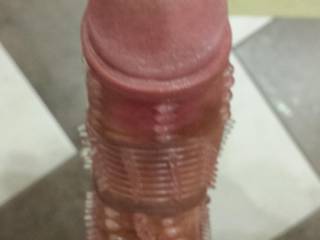 my mans hard cock with silicon rings
