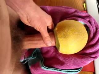 Fucking a hole into a sweet juicy melon. This is a very noisy sloppy fruit-fuck...
Could be you if you want! (sorry - women only!!)