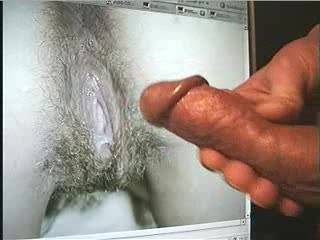 I don't know what has me more turned on.  Stomp12's spectacular, hairy, wet pussy, or Fredy's thick, uncut cock!