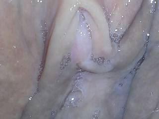 I was horny and taking selfies..
Zoom in and you can see bubbles in my pussy juice...