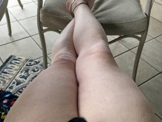 Love the feel of the breeze on my toes and my cock-head!