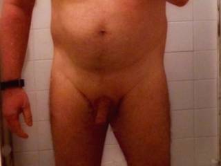 Pic I took in mirror showing my body with penis not hard ,does it work for you ?