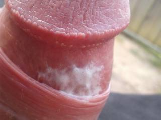 Precum getting creamy