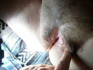 playing with the wifes hairy pussy