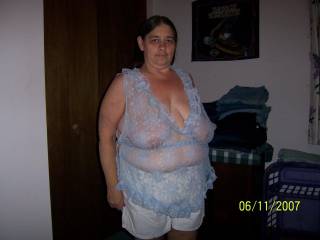 She would wear that outfit for normal day to day wear. It is such a pity for her to cover those wonderful tits up