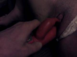 I'd love to have my tongue on your clit while he fucks you with your rabbit....  Then when you start sucking his big cock I would kneel between your legs and eat your cum out of your pussy and help to make you cum again while he shots a hot load of cum deep into your throat!!