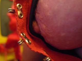 Here's an arty close up of my boobie inside my lingerie - Do you like?