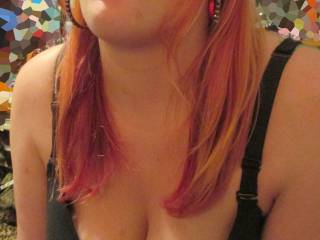 Open it wider I don't want just a tease if your going to give my thick long dick a suck then your going to do it right and become my cum dump slut