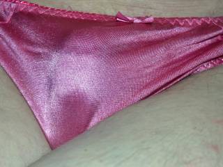 Some pink thong female panties.