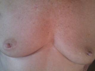 your wife has very lovely and well formed titties.could you post much more of her and her body please?