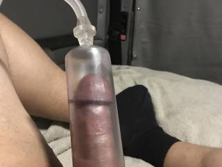 Pumping my cock