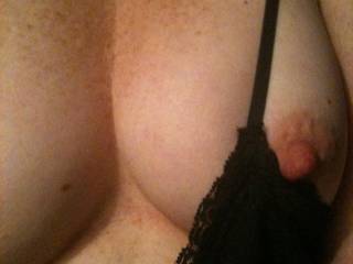 Would love to be sucking and pinching...running little circles around your hard erect nipples with the tip of my tongue...making you moan and groan