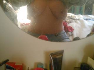 Boob shot of milf