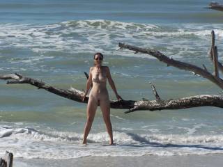 nude women on beach