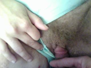hump thy neighbors hairy pussy while wear her dirty panties.