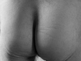 Another black and white from the rear (also OF the rear). As I said before, women I have known like to see my ass, in and out of pants, so…