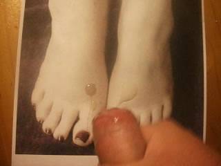 Me wanking and cumming over Michelle's picture of her very sexy feet she sent me. Do you have any pic's you want me to do this to? and I'll post it on here for you.