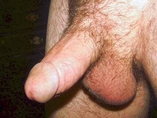 This is my cock and hairy balls after i did a trim job!